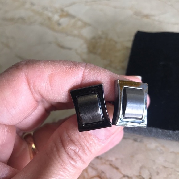 Cuff Links gunmetal color - Picture 3 of 4
